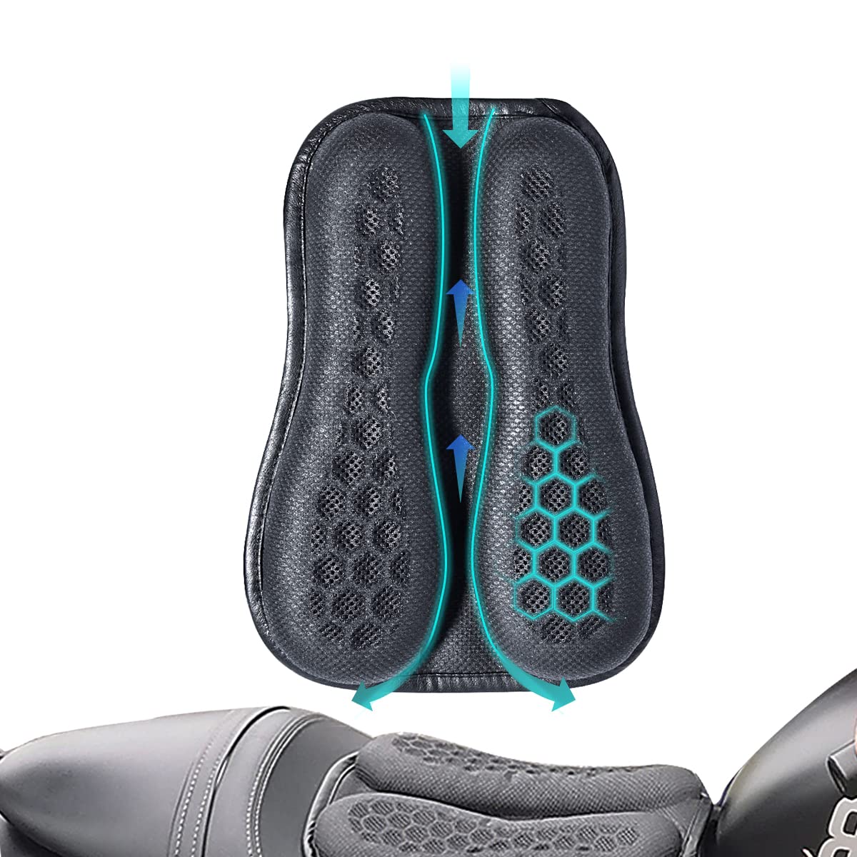 Amazon.com: ELCYCO Foldable Motorcycle Seat Cushion,High